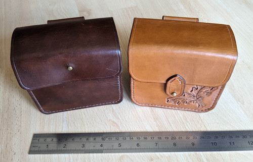 Shotgun leather cartridge bags