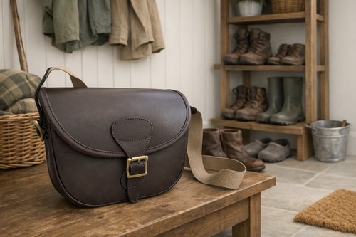 Premium leather cartridge bag - leather,