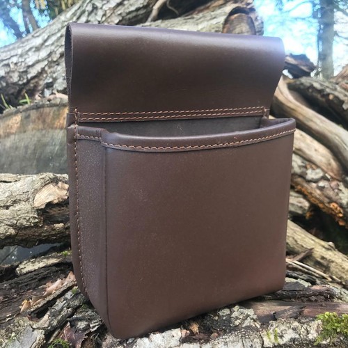Hand made brown leather - hand,