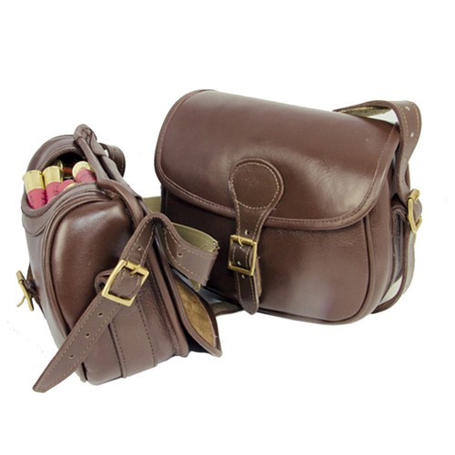 Leather cartridge bag - leather,