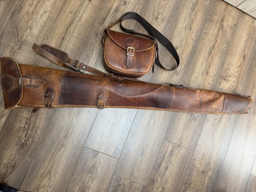 Leather gunslip cartridge - leather, &